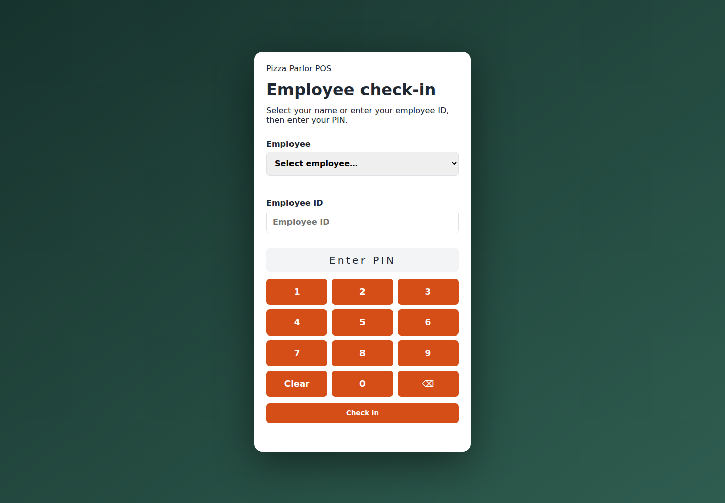Live business point-of-sale and ordering solution